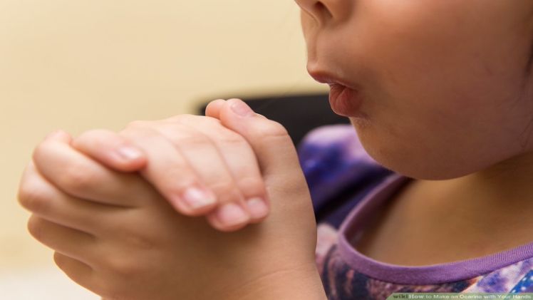 Using both hands to make a sound
