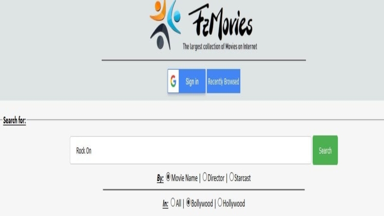 FZMovies – Find many popular movies from Bollywood and Hollywood on FZ Movies