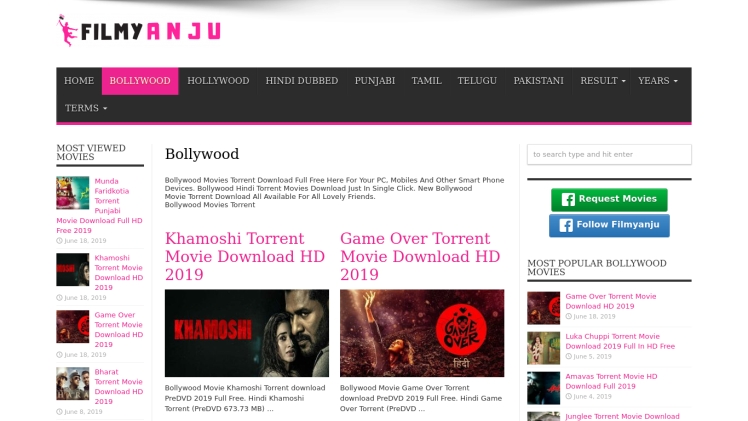 FilmyAnju – Download Latest Movies Torrent Full Free